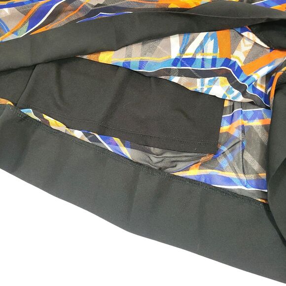 Beige ECI Y2K abstract Halter Tie Top S tunic lined art to wear lagan look - Picture 4 of 9